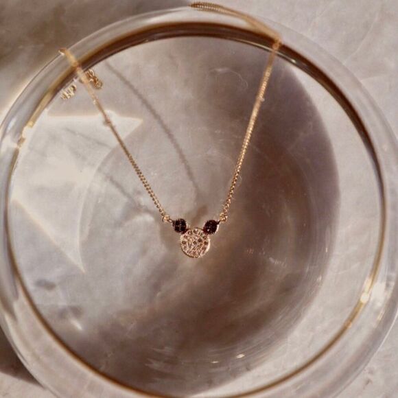 14K Solid Gold Mouse Necklace | Elegant Gold Jewelry by Tehrani Jewelry - Picture 6 of 10